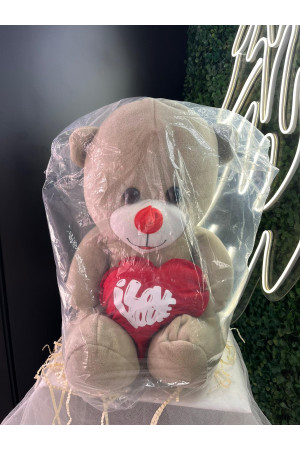 Kahverengi Peluş Ayı – “Love” Yazılı Sevimli Hediye